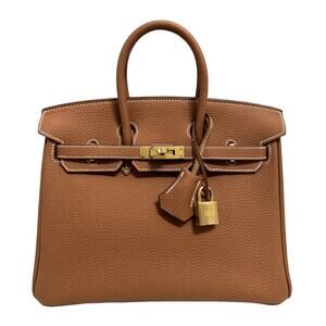 Hermes Birkin 25 Gold Tan Camel Togo Leather Gold Hardware
